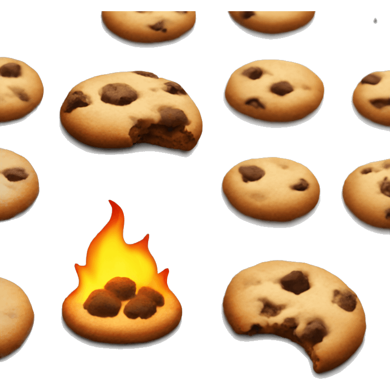 Cookies burning in oven emoji