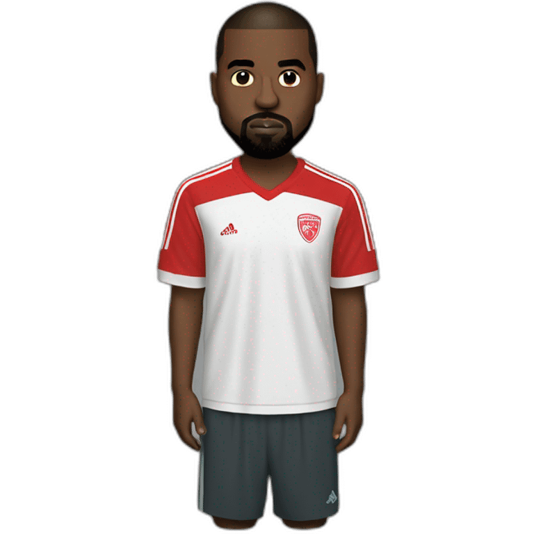 Kanye west with Ajax football shirt emoji