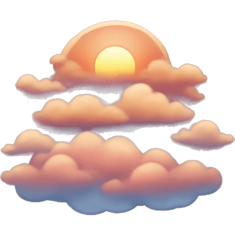 Sunset cloud emoji