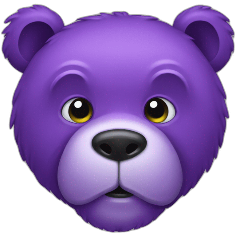 purple ugly bear emoji