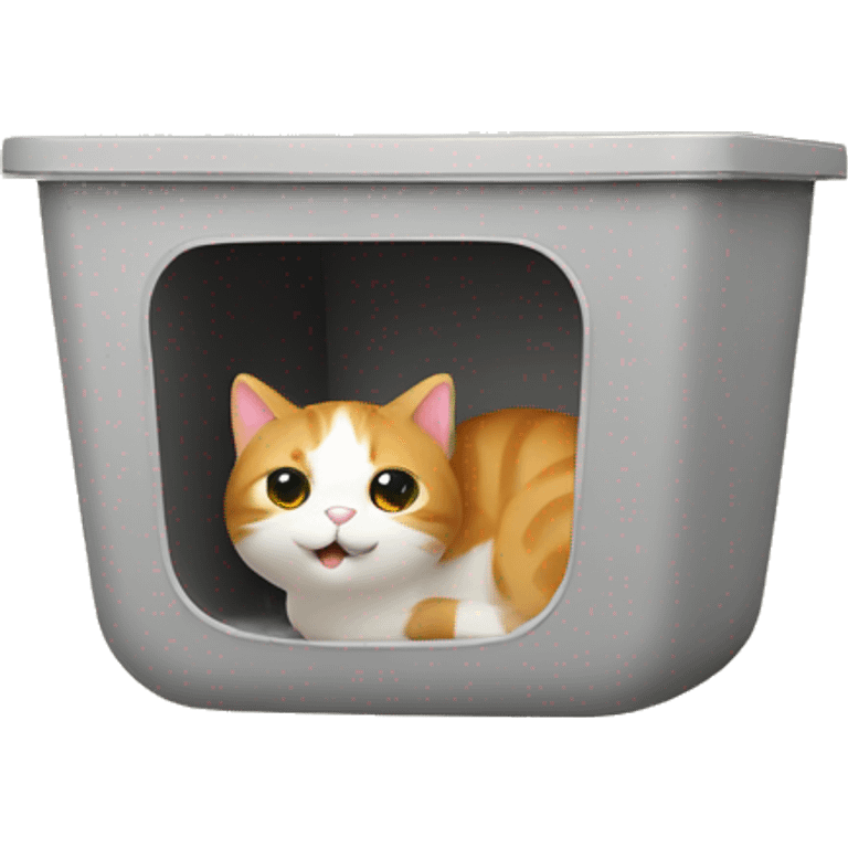 Cat litter box emoji