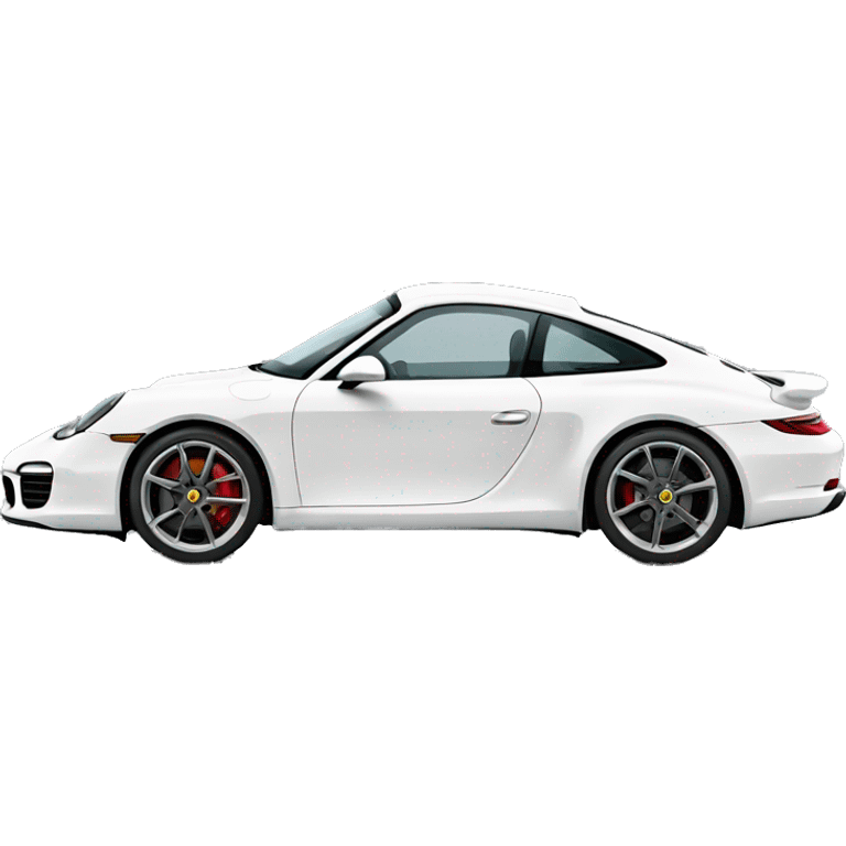 white Porsche  emoji