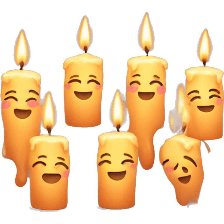 Cute candles emoji