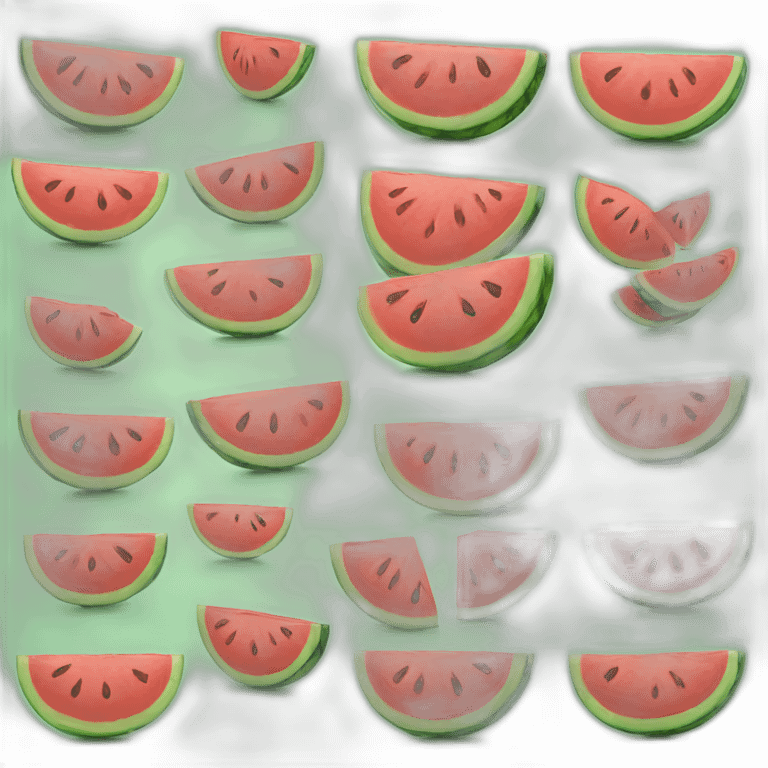 sad watermelon slice emoji