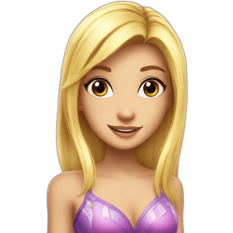 Flora from Winx emoji