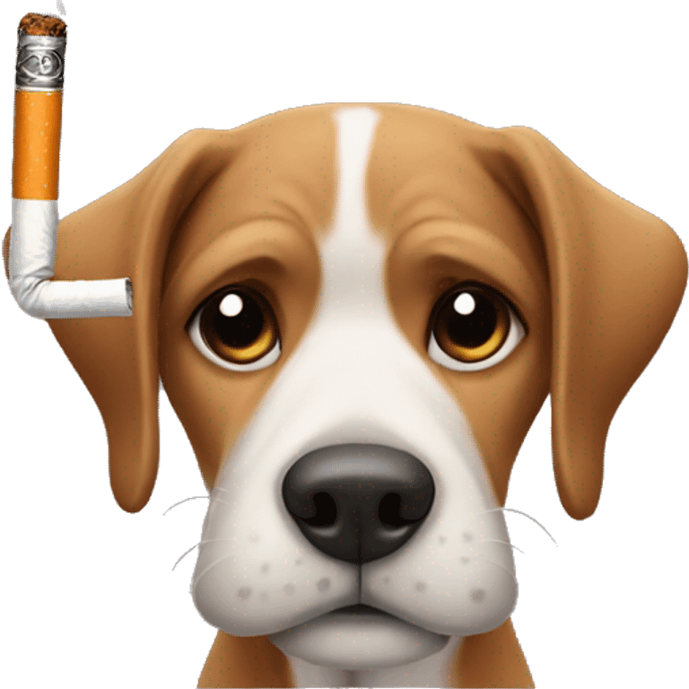 dog with cigarette emoji