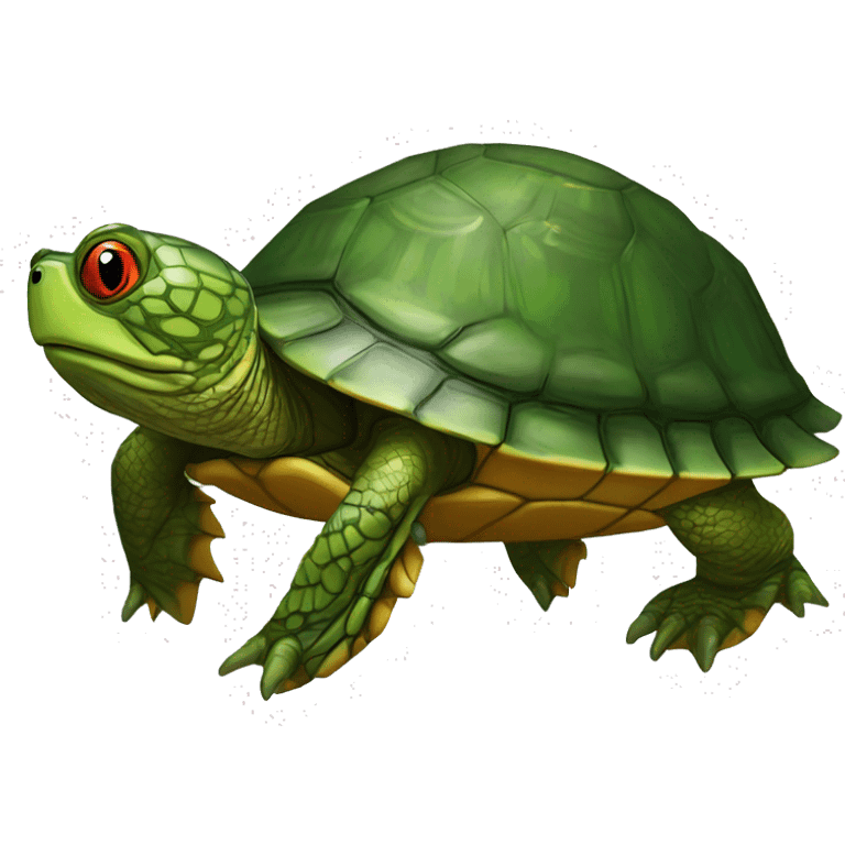 Red-eared slider turtle terrapin emoji