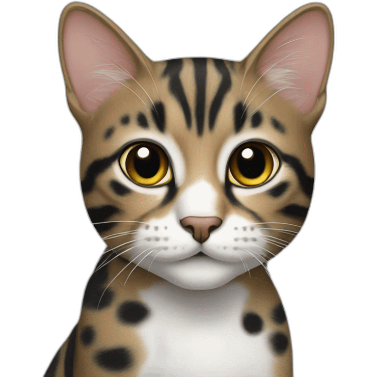 Cat with black spots tabby emoji