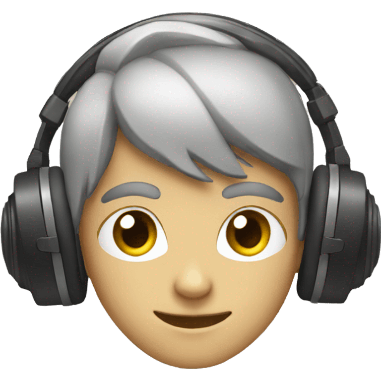 Boy headphones laptop  emoji