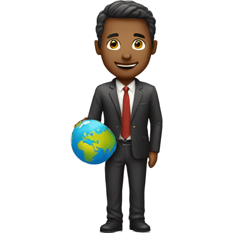 man on globe emoji