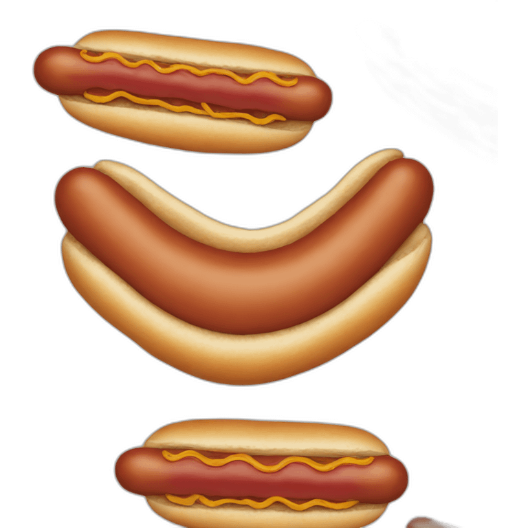 Hotdogs for teeth emoji