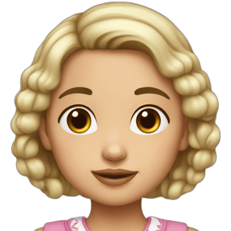 Niña de piel clara emoji