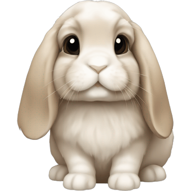 Holland lop bunny emoji