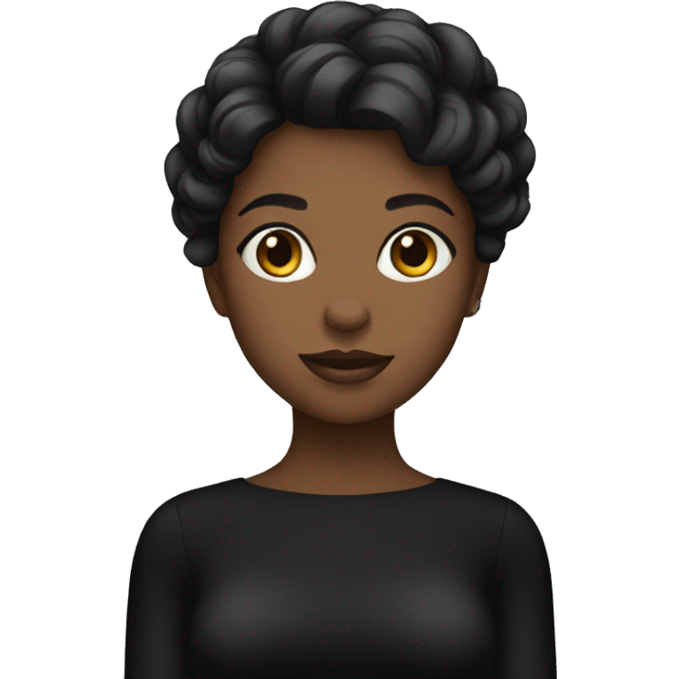 Black dress girl  emoji