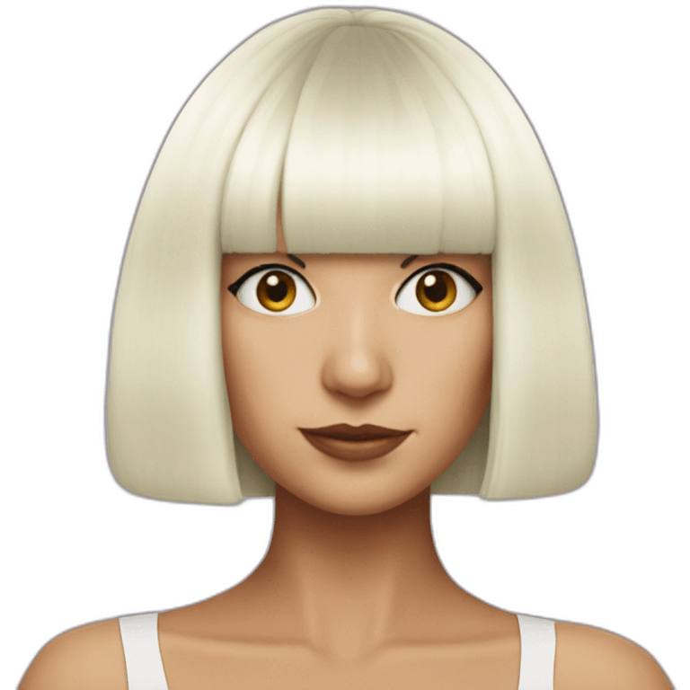 sia-in-wig emoji