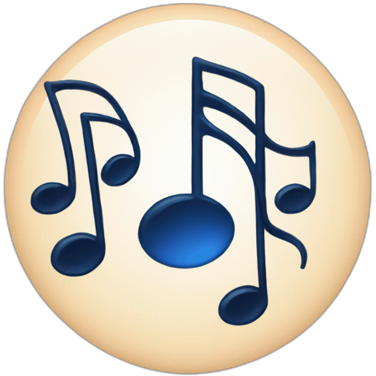 musical notes logo emoji