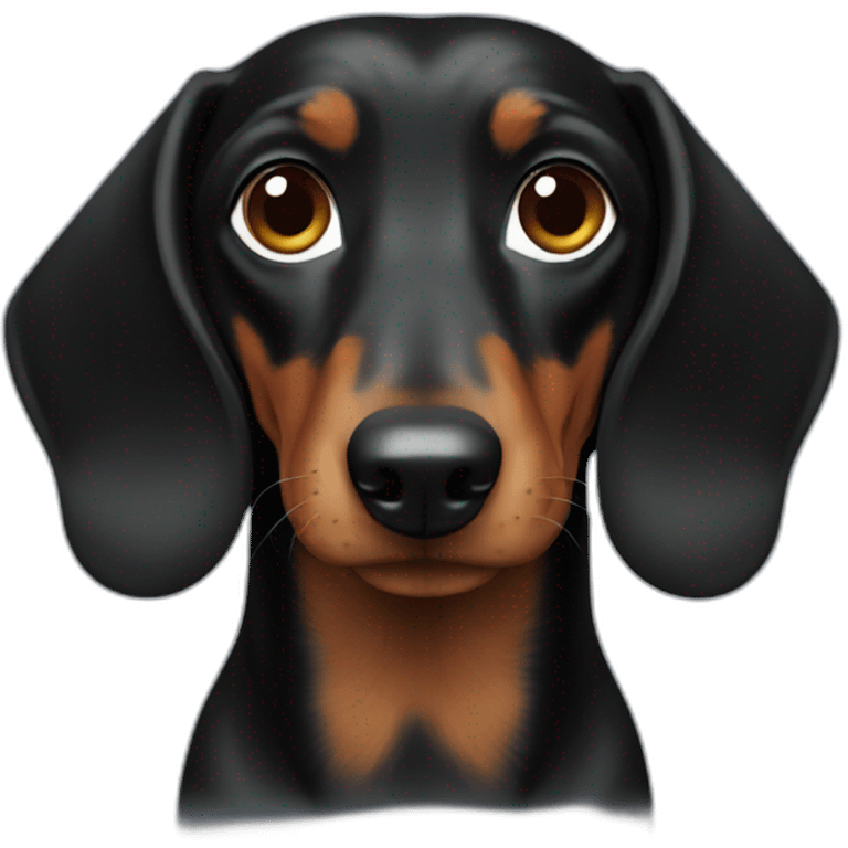 black doxie emoji