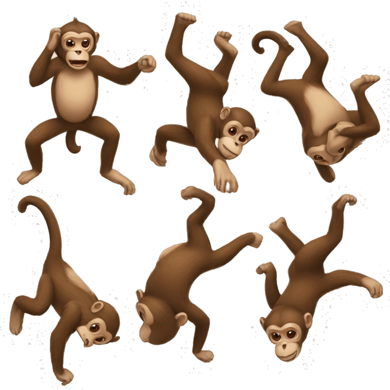 monkey falling emoji