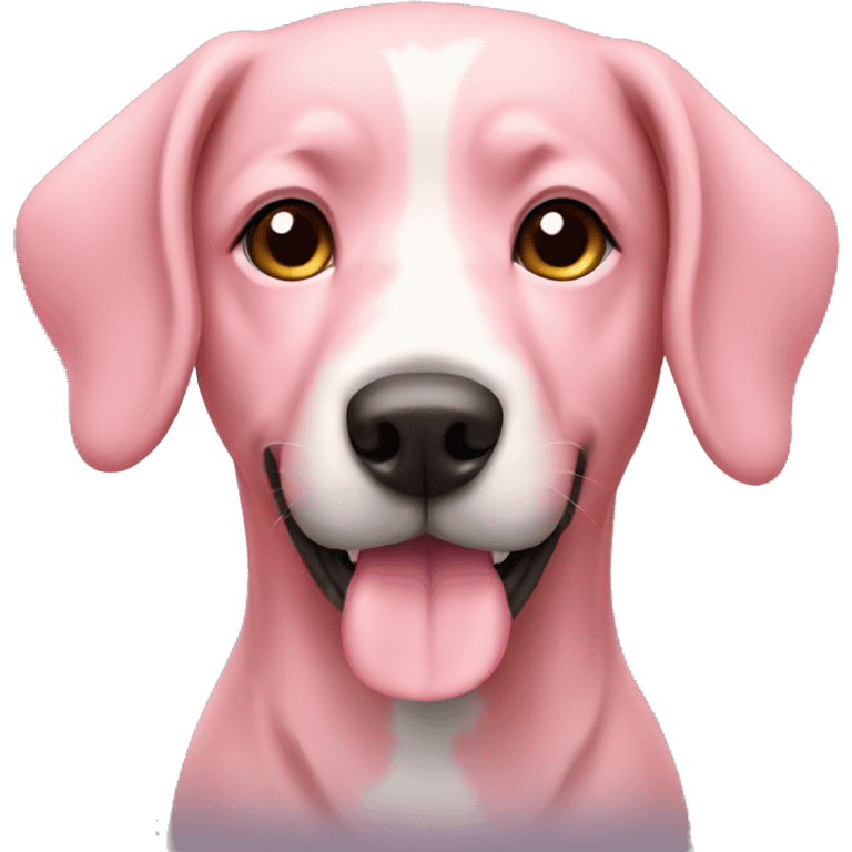 Dog pink emoji