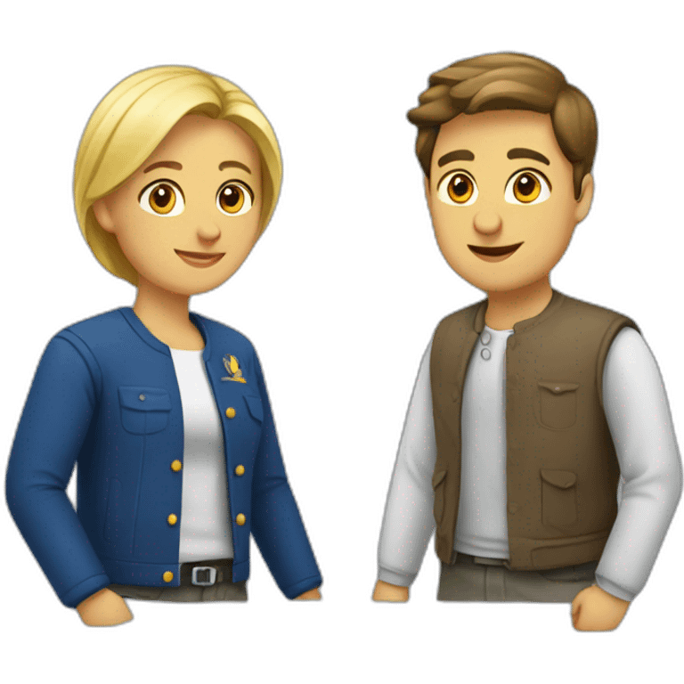 Couple européenne emoji