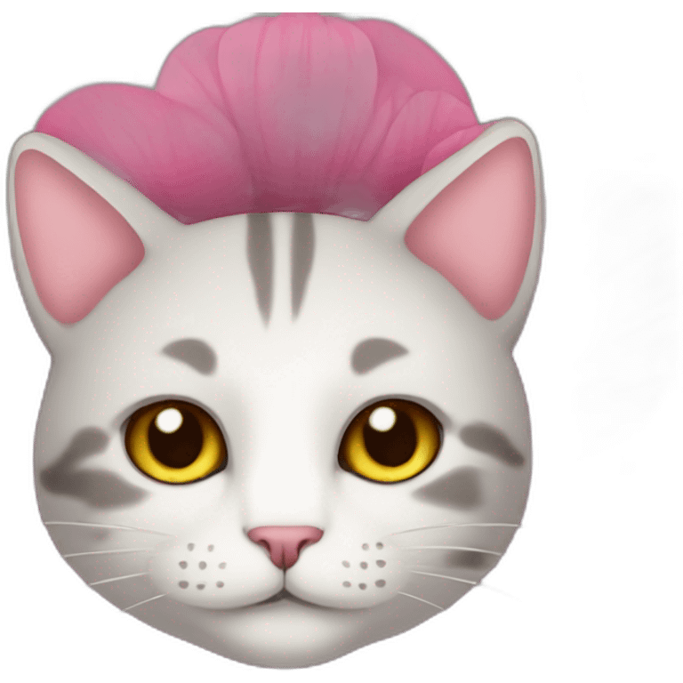 flower that is a cat emoji