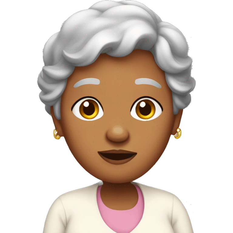 Pregnant Grandma emoji