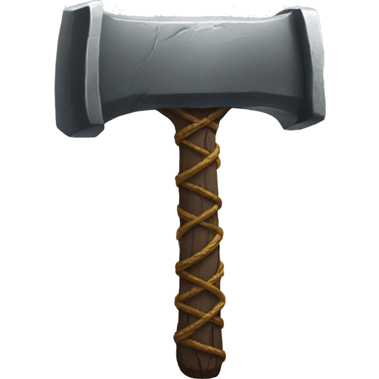 Thor's hammer emoji