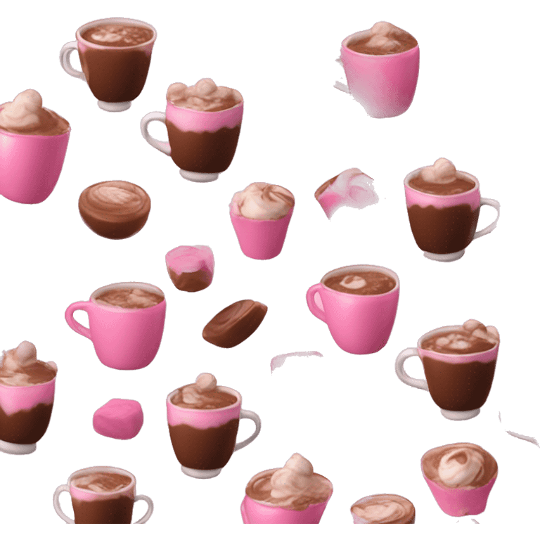 Hot chocolate pink  emoji