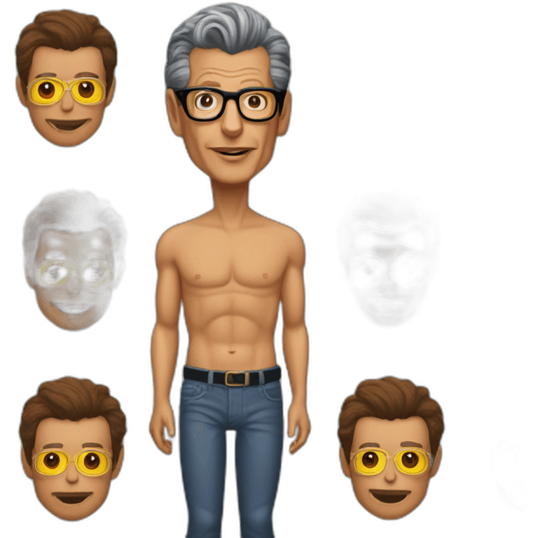 Jeff goldblum in Jurassic park, shirtless emoji