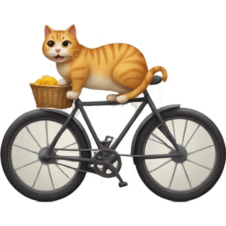 Cat on bike  emoji