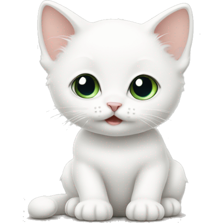 white baby cat emoji