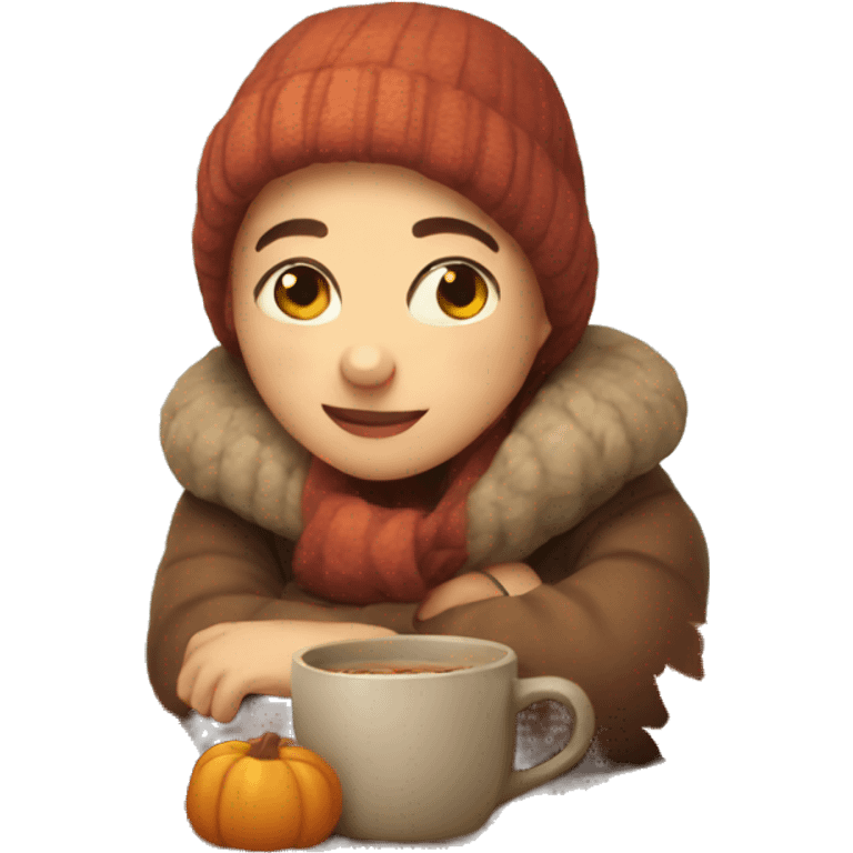 cozy autumn emoji