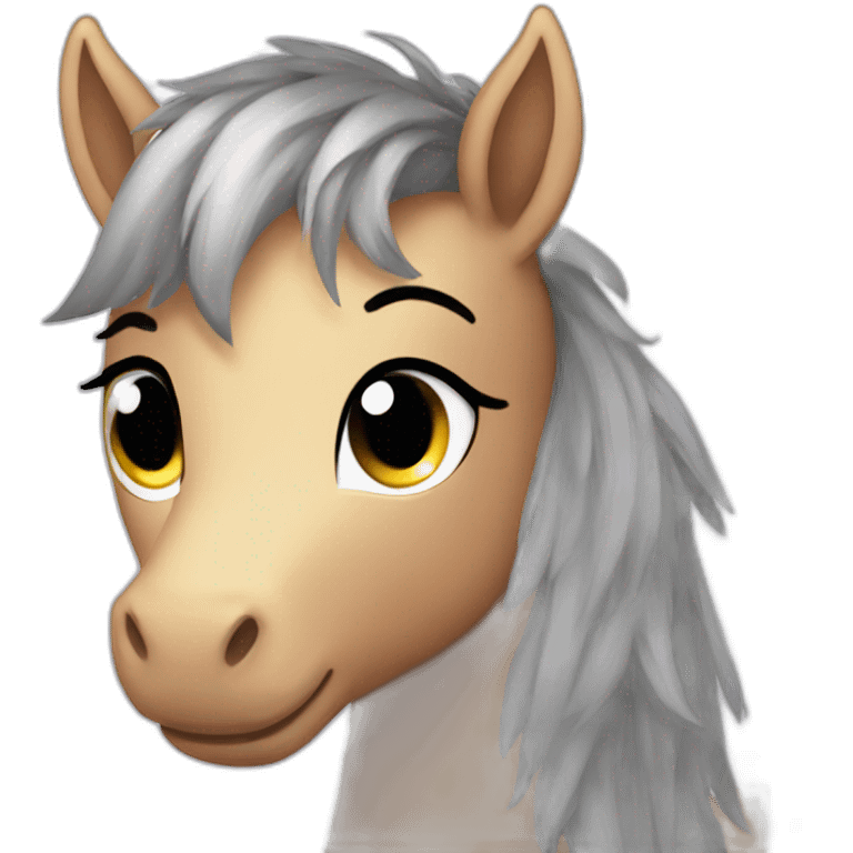 Pony with star eyes emoji