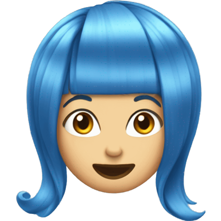 Blue Hairspray emoji