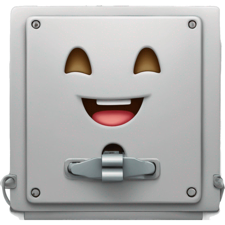 happy and cute electrical circuit breaker emoji