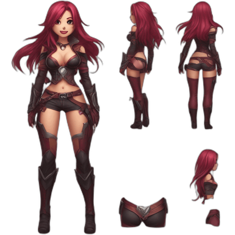 Katarina league of legends busty sfw emoji