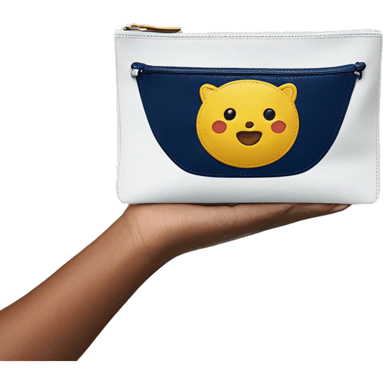 longchamp navy pouch  emoji