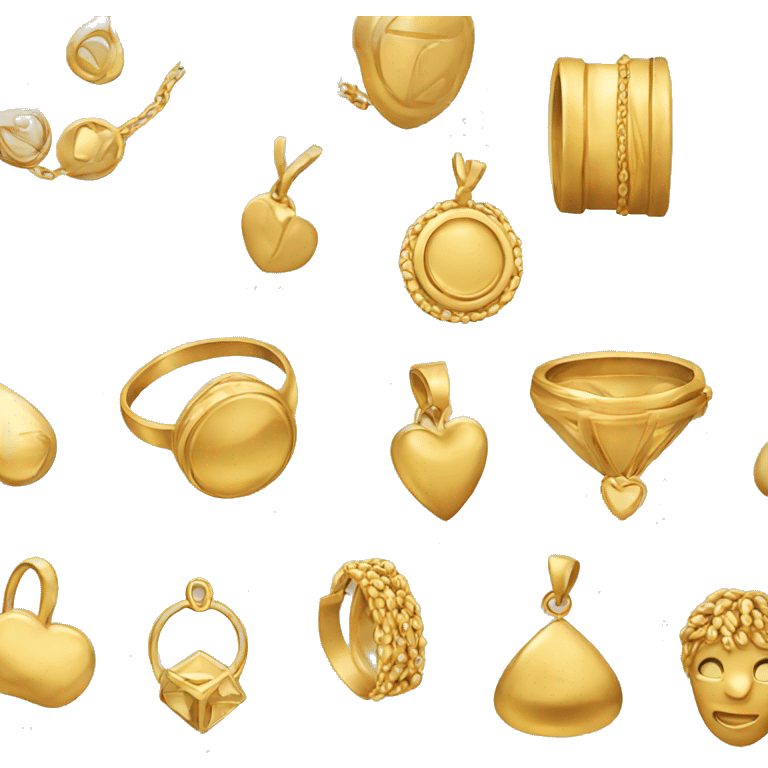 Gold jewelry emoji