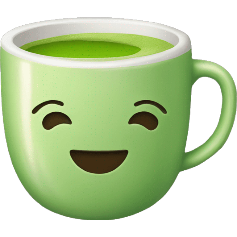 A cup of matcha  emoji