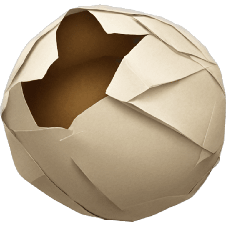 Crushed paper ball emoji