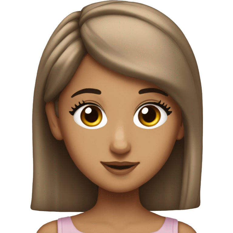 ariana grande with a slickback emoji