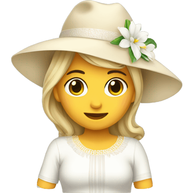 white women attire panamanian  pollera emoji