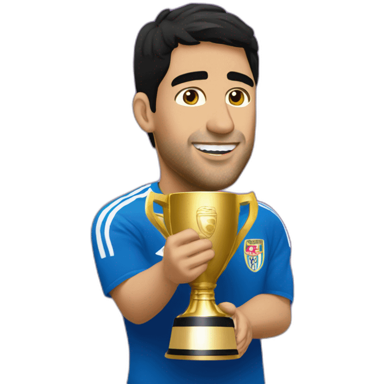 suarez con la copa del mundo emoji