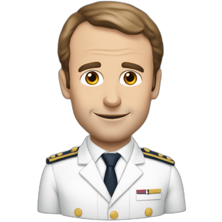 Macron avec une chèvre emoji