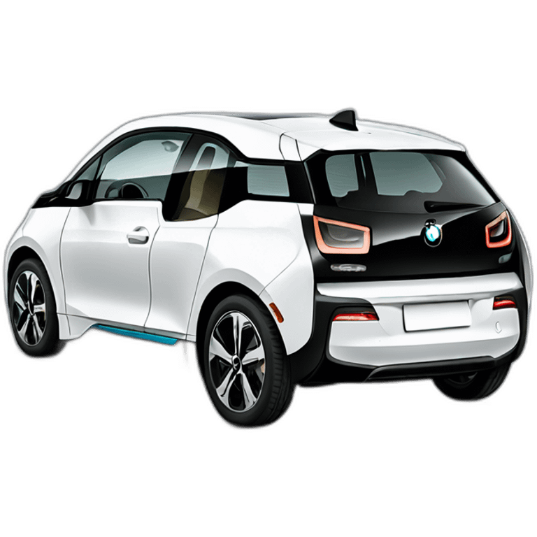 white bmw i3 charger emoji