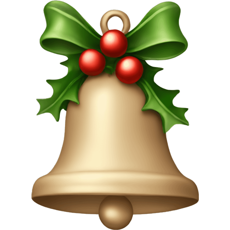 Beige Christmas bell emoji