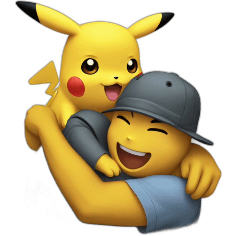 Pikachu HUG évolue cote emoji