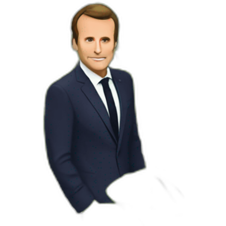 Macron sur une tortue emoji