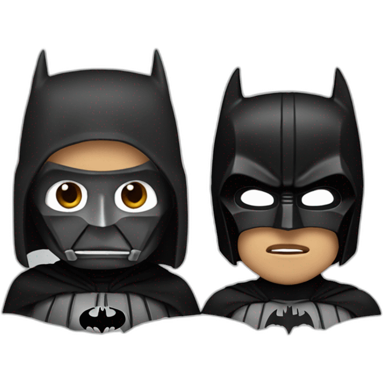 Batman with darth Vader mask emoji