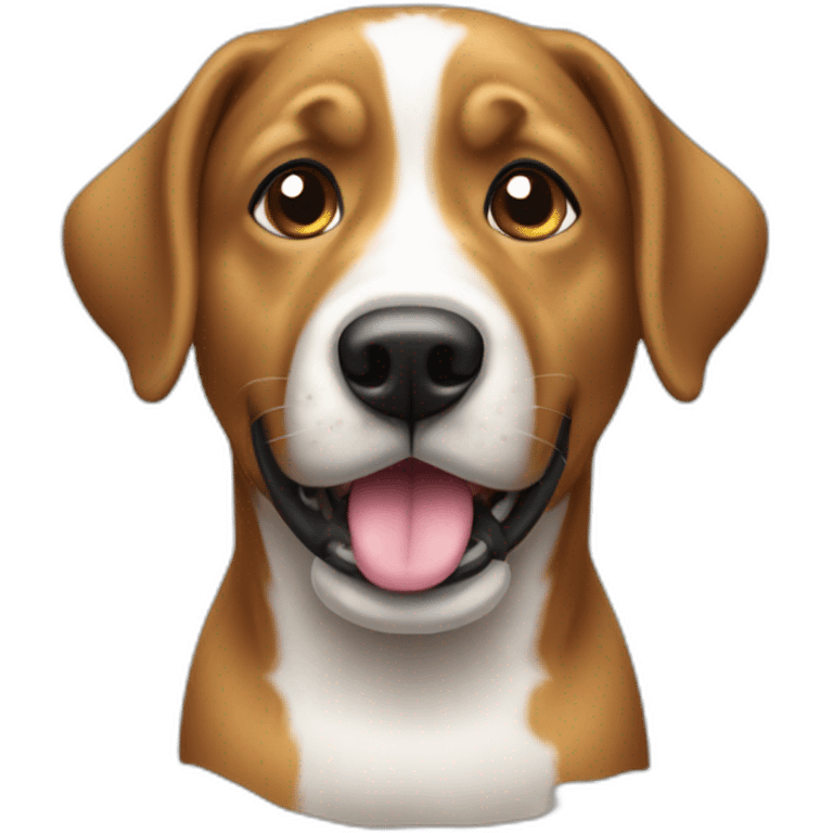 Un chien qui vole un téléphone emoji